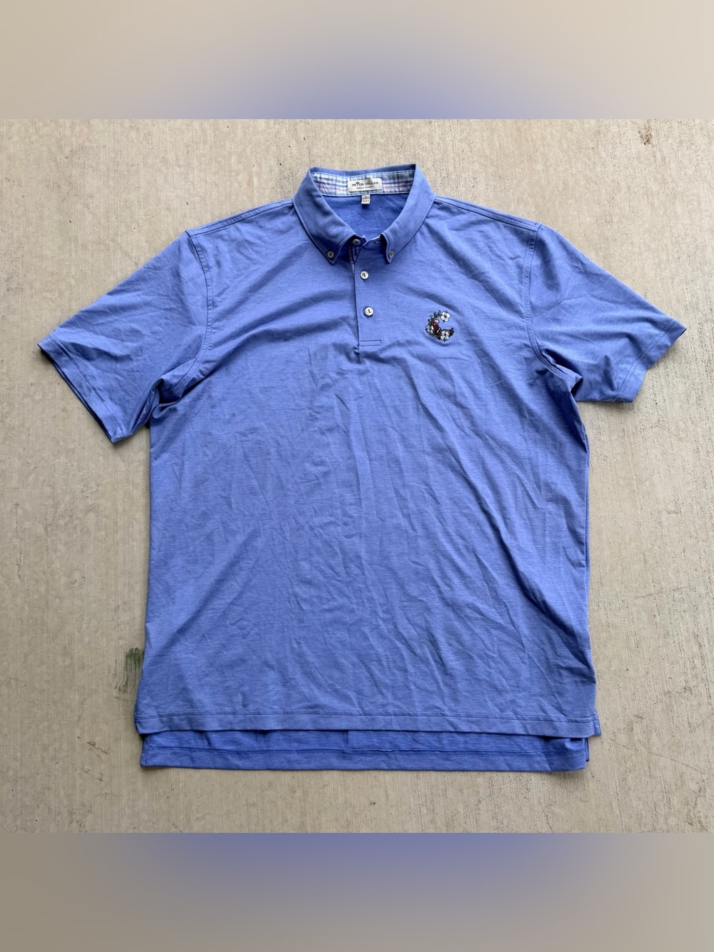 Peter Millar Summer Comfort Golf Polo Pinehurst Putter Boy Large Stretch
